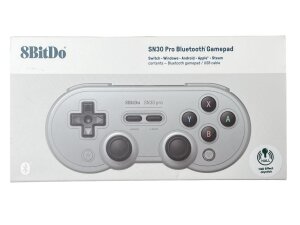 8BitDo SN30 Pro, Gamepad, grau