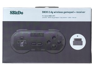 8BitDo SN30 2.4g wireless gamepad + receiver transparent