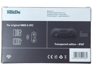 8BitDo SN30 2.4g wireless gamepad + receiver transparent