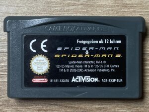 Nintendo GAME BOY ADVANCE Spider-Man 1 & 2  2 in 1