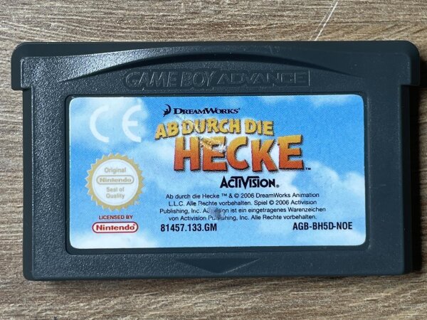Nintendo GAME BOY ADVANCE Ab durch die Hecke