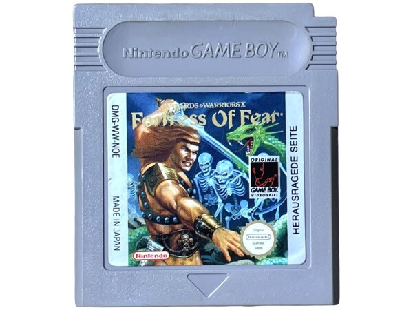 Nintendo Game Boy Classic  Wizards & Warriors x Fortress of Fear