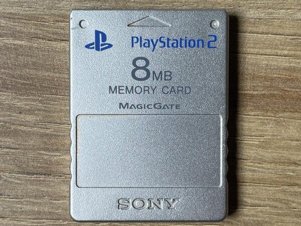 Sony Playstation 2 - PS2 Memory Card 8MB - Satin Silver
