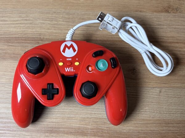 Wii Wii U Wired Fight Pad Mario