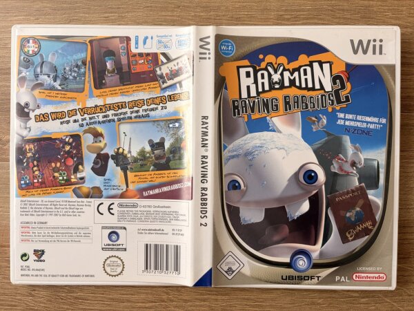 Nintendo Wii Rayman Raving Rabbids 2