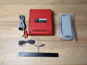 Wii Mini Konsole Rot Schwarz