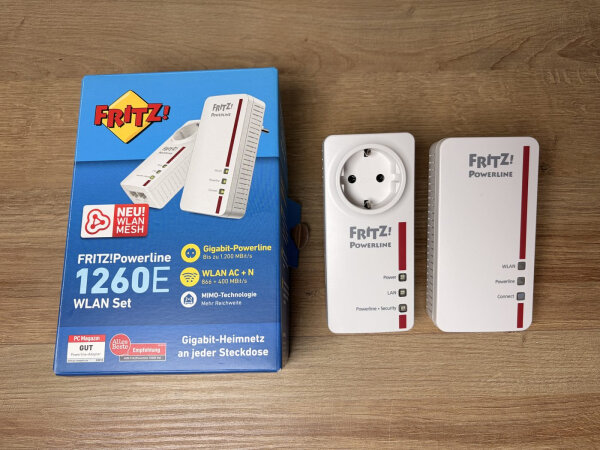 AVM FRITZ!Powerline 1260E/1220E WLAN Set