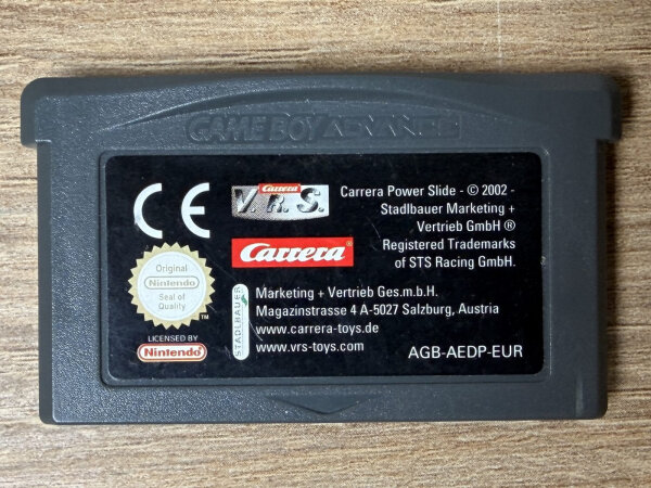Nintendo Game Boy Advance Carrera Power Slide