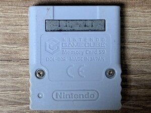 GameCube - Memory Card 59