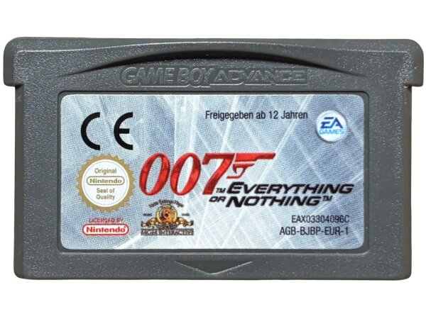 Nintendo Game Boy Advance James Bond 007: Alles oder Nichts