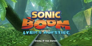 Nintendo Wii U Sonic Boom - Lyrics Aufstieg